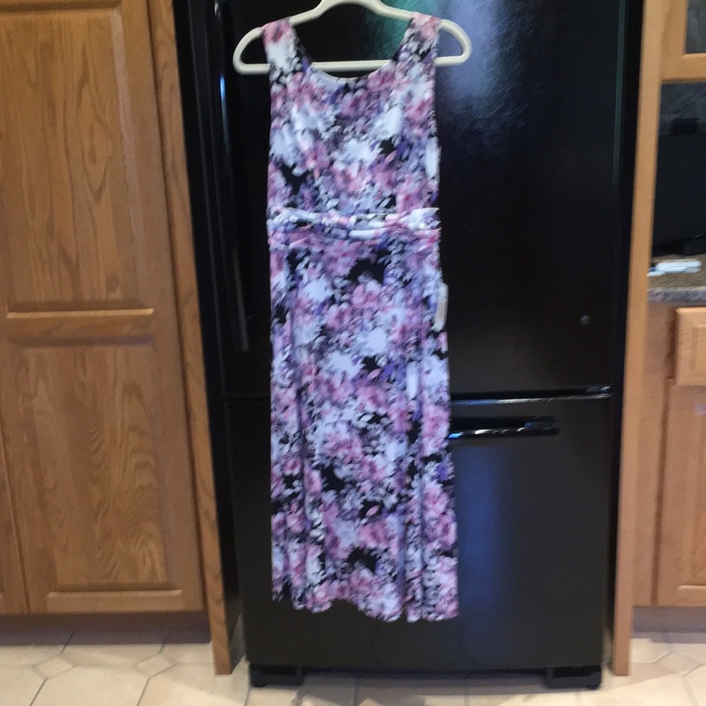 Connected Apparel Floral MIDI Dress